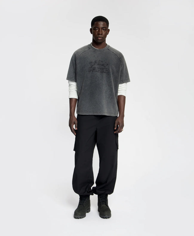 Daily Paper Stacked Dias Raglan Tee - Black