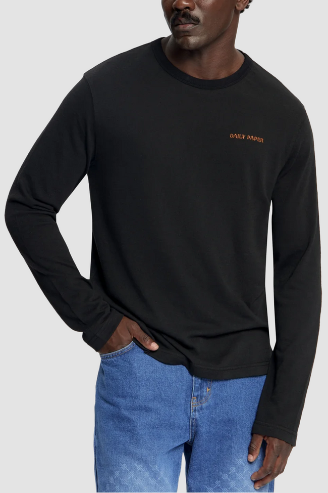 Daily Paper Slub LS Tee - Black