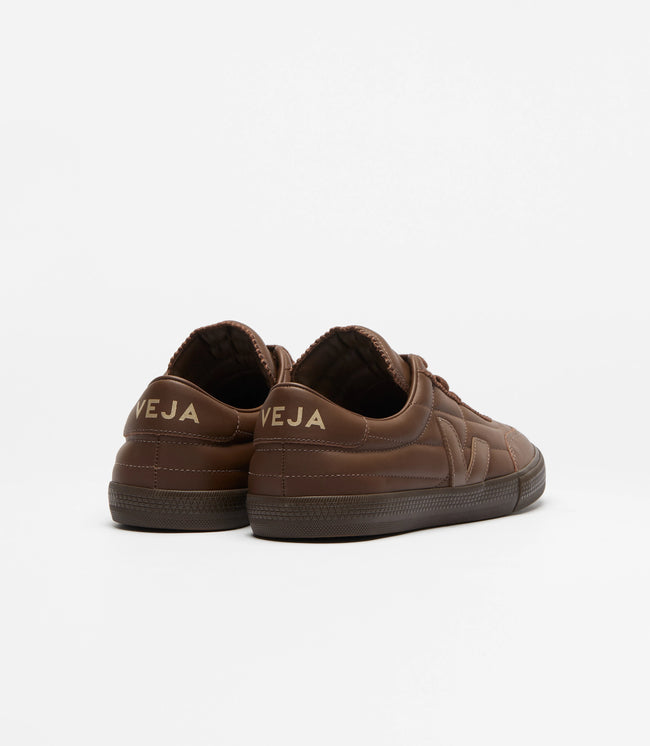 Veja Mens Panenka Signature Leather Sneakers - Walnut Eagle