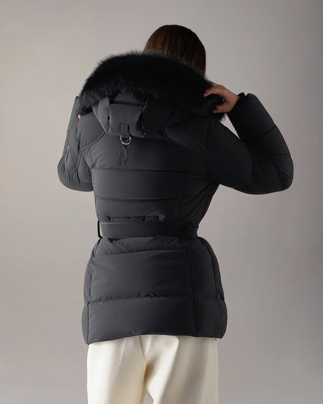 Moose Knuckles Womens Down Jacket f26 Gilded 3Q - Black/Black