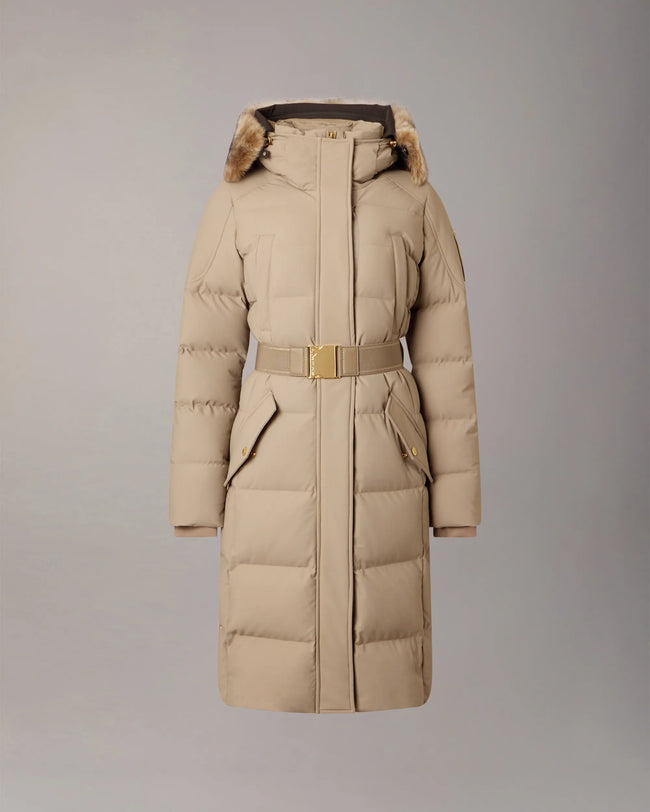 Moose Knuckles Womens Down *Parka f26 Gilded Parka - Ashen/Bronze