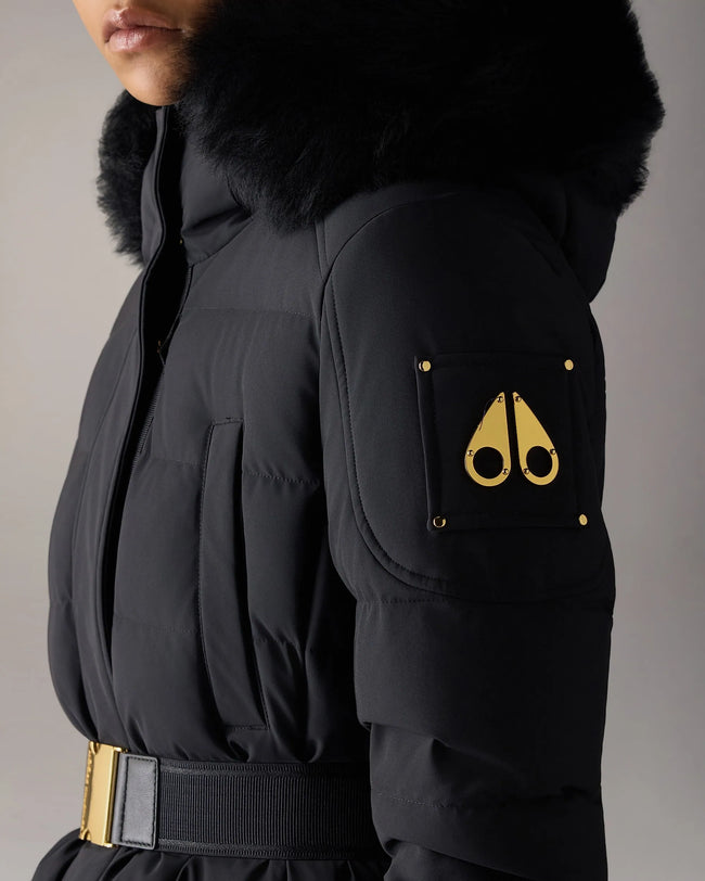 Moose Knuckles Womens Down *Parka f26 Gilded Parka - Black/Black