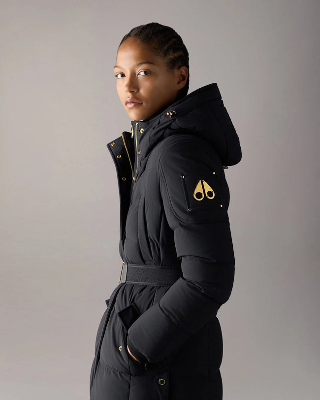 Moose Knuckles Womens Down *Parka f26 Gilded Parka - Black/Black