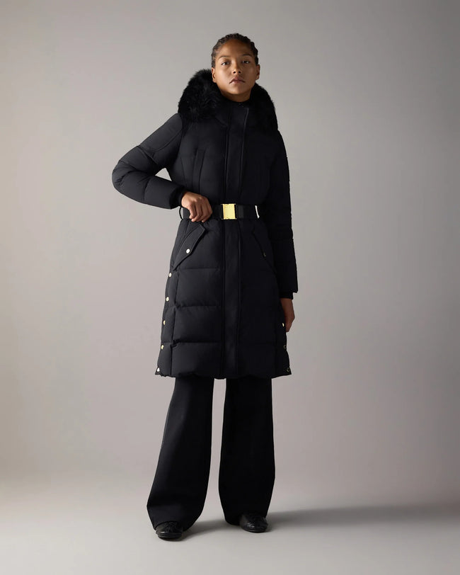 Moose Knuckles Womens Down *Parka f26 Gilded Parka - Black/Black