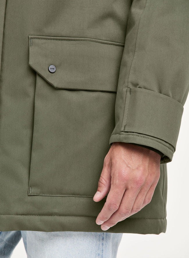g-lab Mens Eco *Parka Fend - Olive/Grey