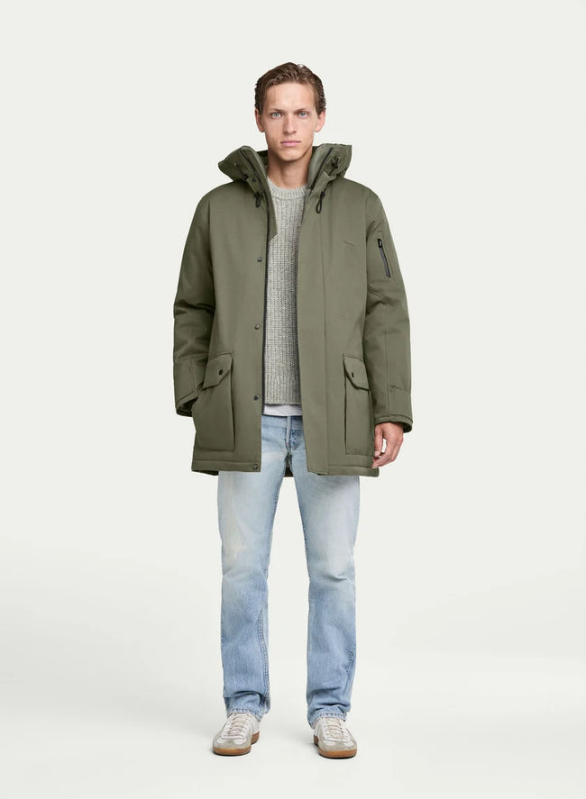 g-lab Mens Eco *Parka Fend - Olive/Grey