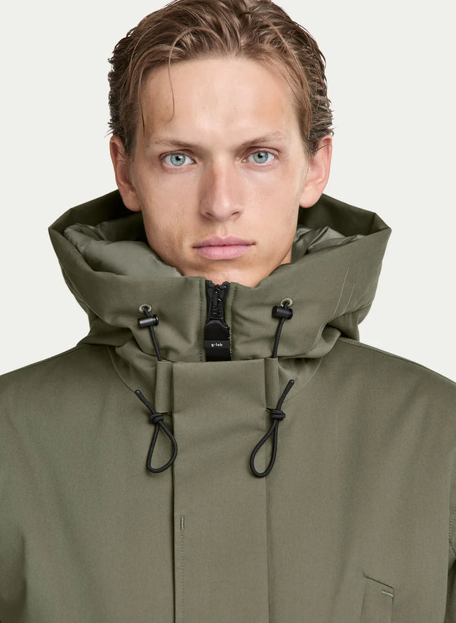 g-lab Mens Eco *Parka Fend - Olive/Grey