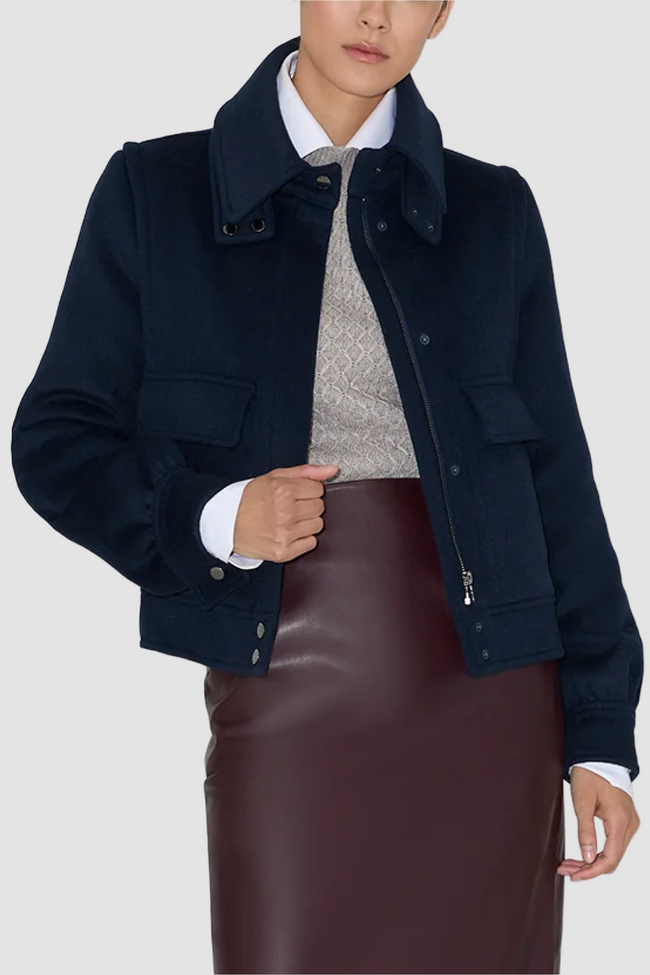 Soia & Kyo Womens Eco Bomber Gene - Night Blue
