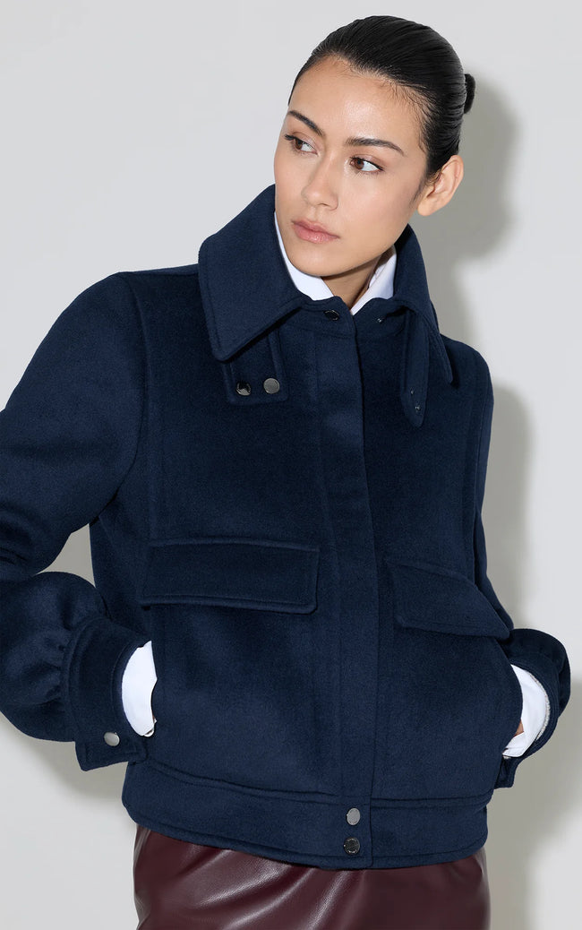 Soia & Kyo Womens Eco Bomber Gene - Night Blue