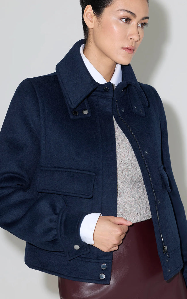 Soia & Kyo Womens Eco Bomber Gene - Night Blue