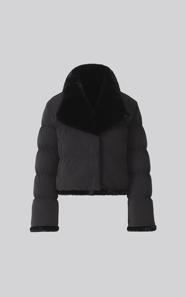 Soia & Kyo Womens Down Bomber Adair Reversible - Black