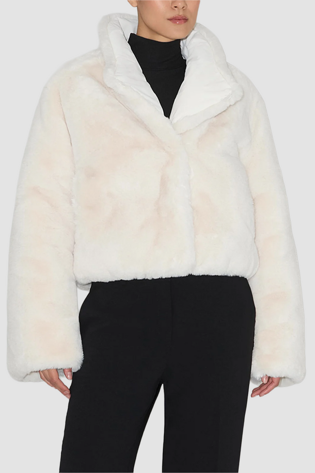 Soia & Kyo Womens Down Bomber Adair Reversible - Powder