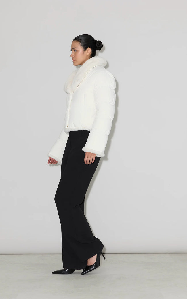 Soia & Kyo Womens Down Bomber Adair Reversible - Powder