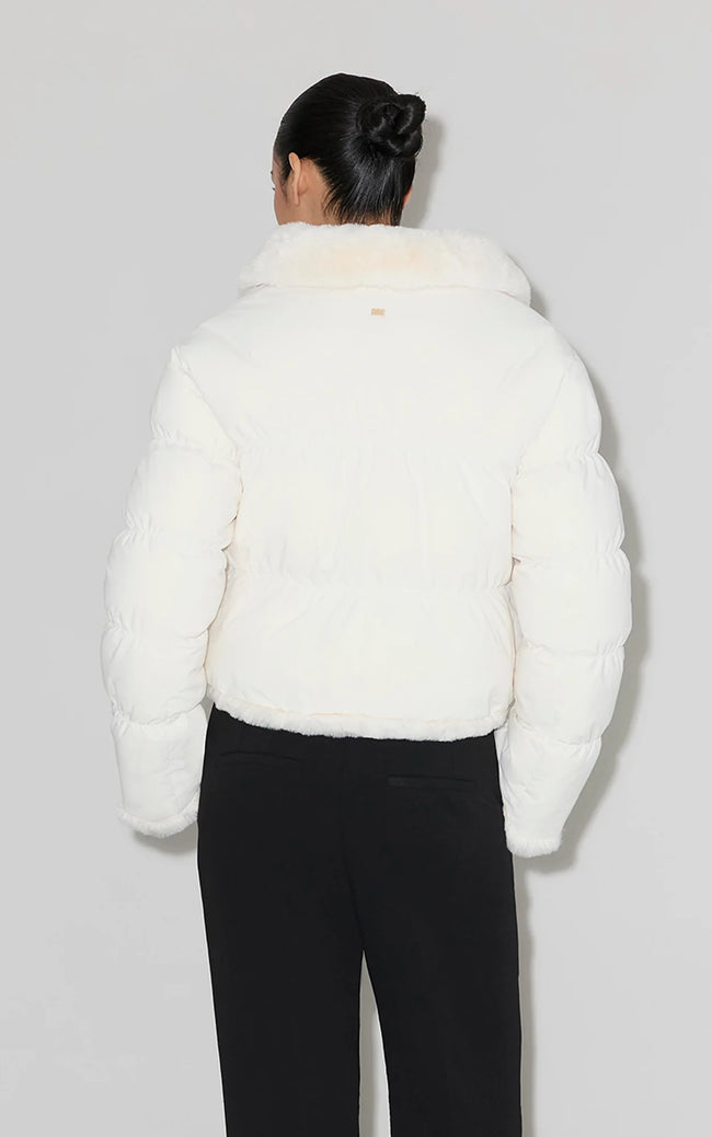 Soia & Kyo Womens Down Bomber Adair Reversible - Powder