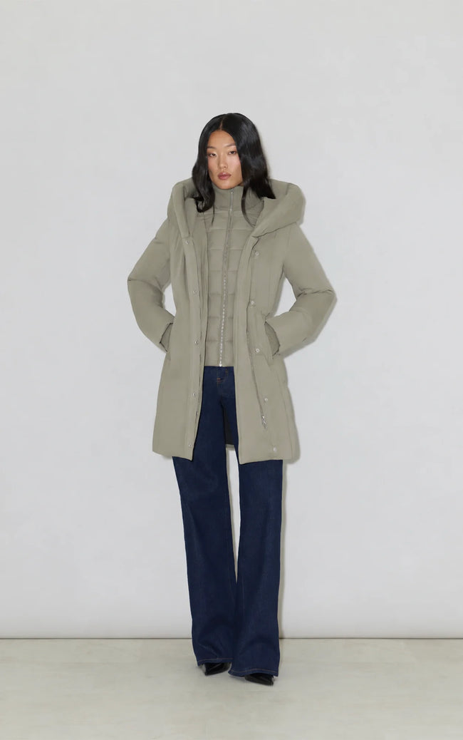 Soia & Kyo Womens Down *Parka Camelia-U - Sagebrush