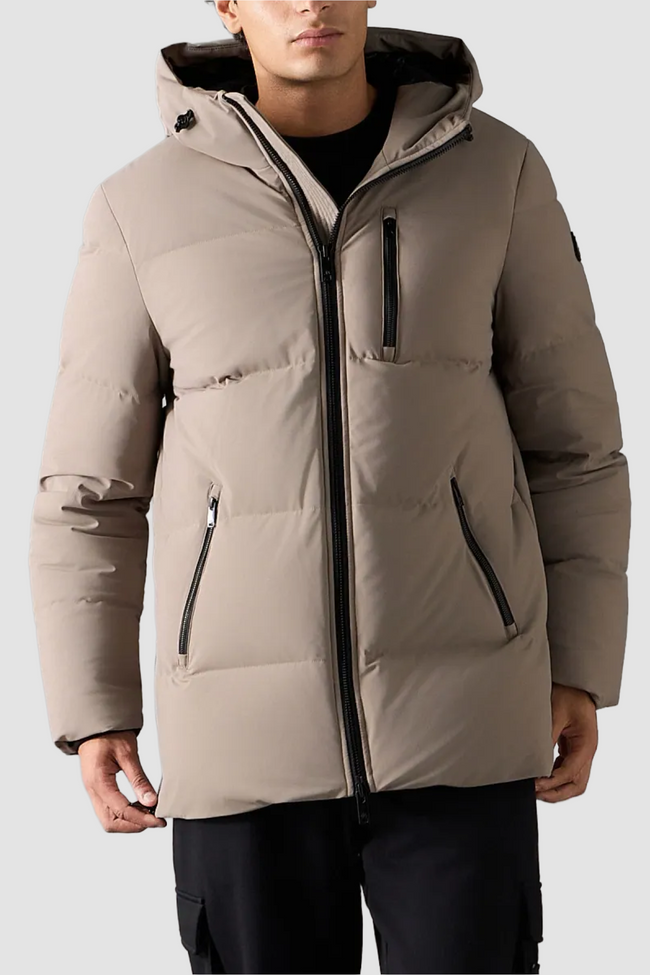 Moose Knuckles Mens Down Jacket 26 Soho 3Q - Ashen