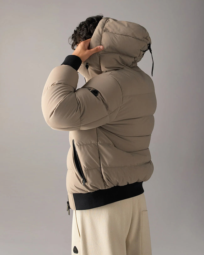 Moose Knuckles Mens Down Bomber Soho - Ashen