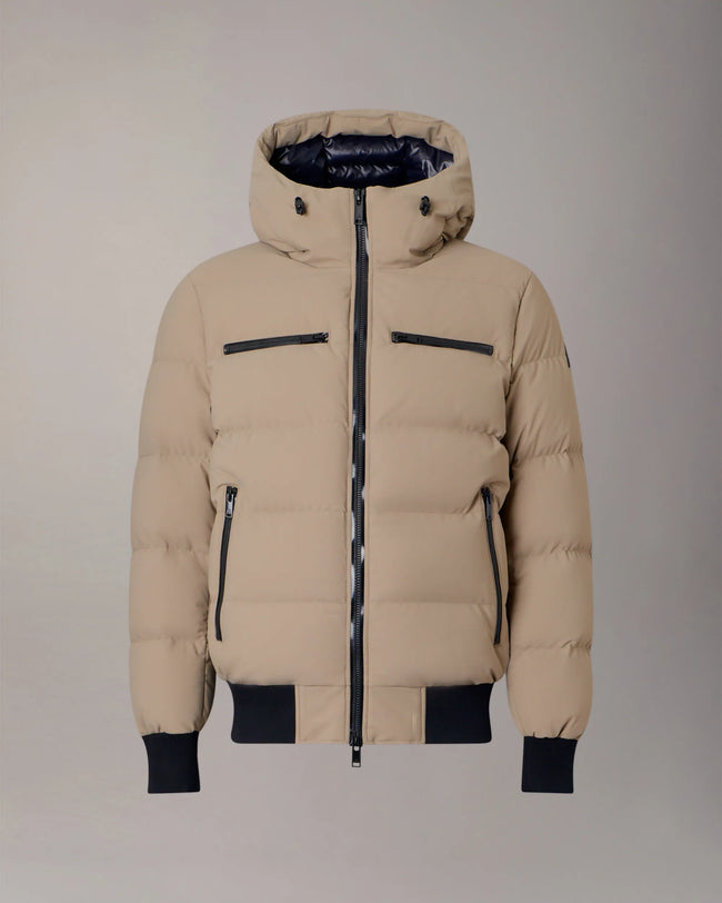 Moose Knuckles Mens Down Bomber Soho - Ashen