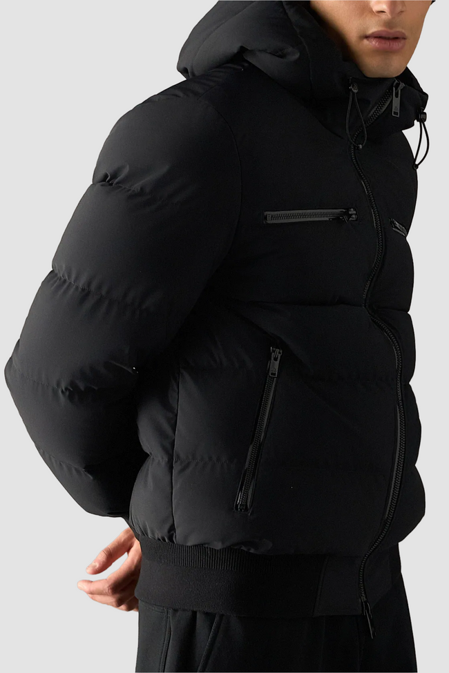 Moose Knuckles Mens Down Bomber Soho - Black