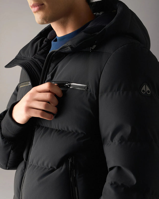Moose Knuckles Mens Down Bomber Soho - Black