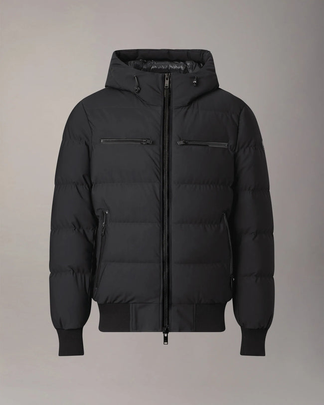 Moose Knuckles Mens Down Bomber Soho - Black