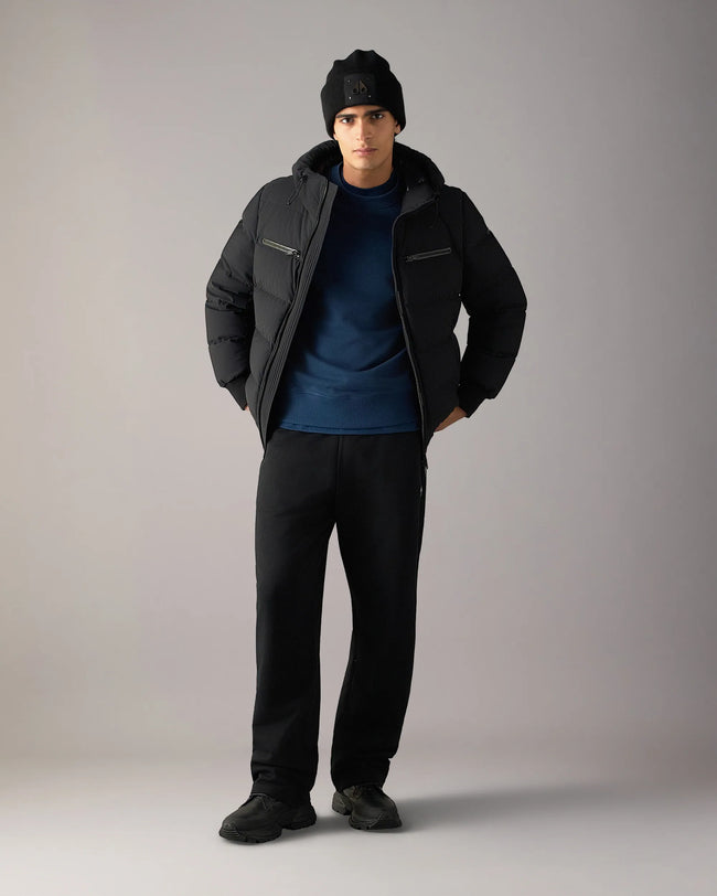 Moose Knuckles Mens Down Bomber Soho - Black