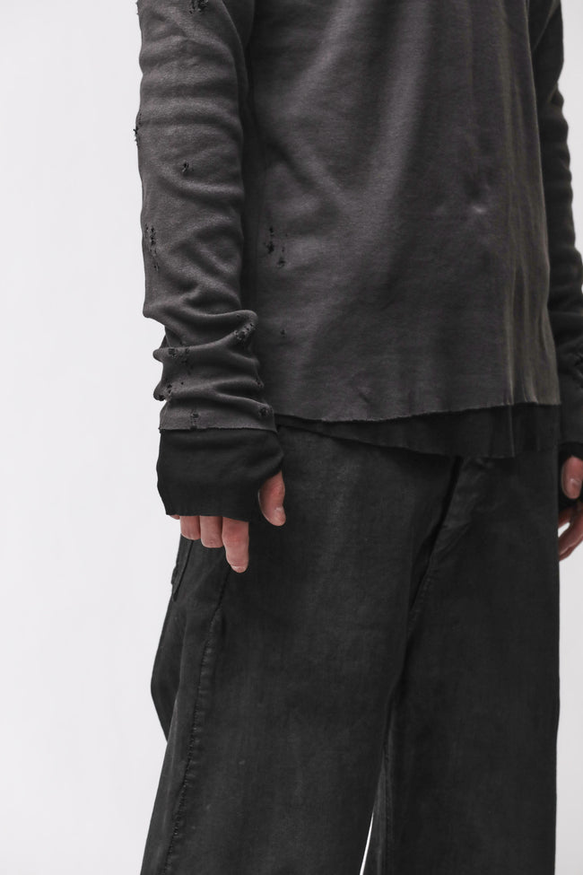 thom/krom M TS 969 Tee - Cold Brown