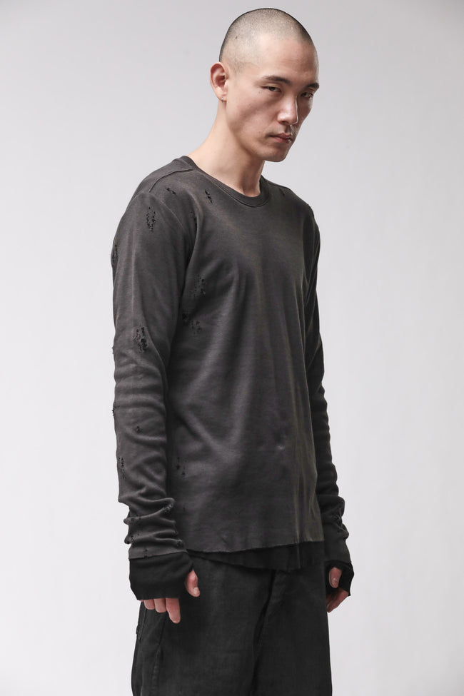thom/krom M TS 969 Tee - Cold Brown