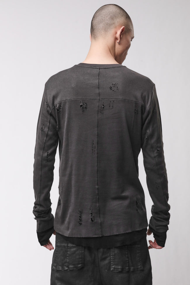 thom/krom M TS 969 Tee - Cold Brown