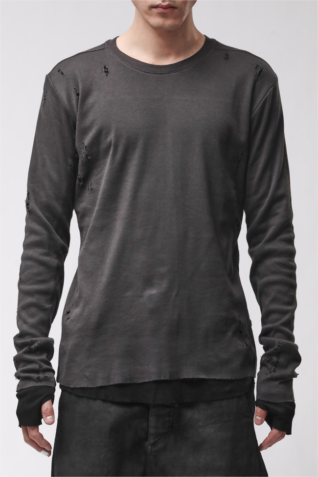 thom/krom M TS 969 Tee - Cold Brown