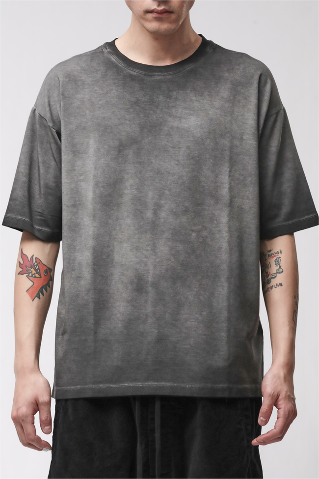 thom/krom M TS 986 Tee - Cold Dye Grey