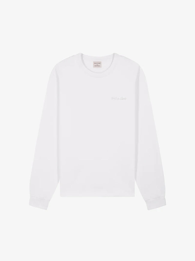 Walk In Paris Everyday LS Tee - White