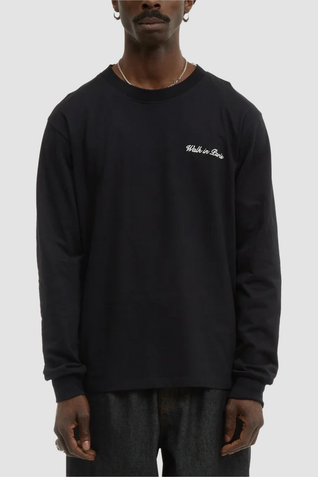 Walk In Paris Everyday LS Tee - Black
