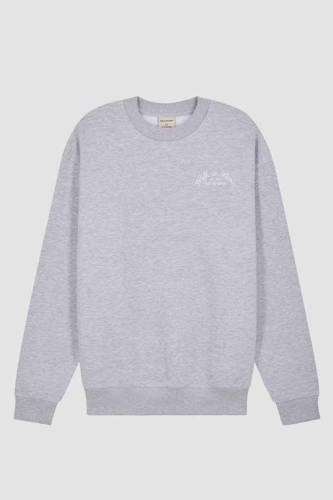 Walk In Paris Signature Crewneck - Grey