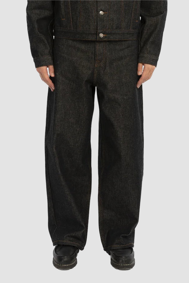 Walk In Paris Baggy Denim Jeans - Raw