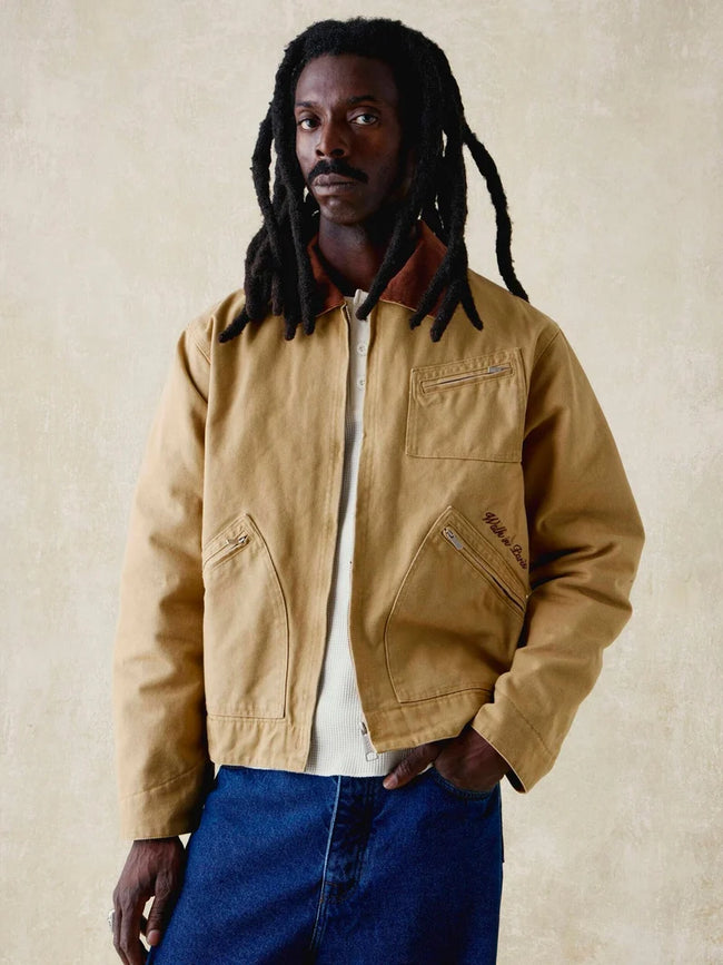 Walk In Paris Canvas Journeyman Jacket - Beige