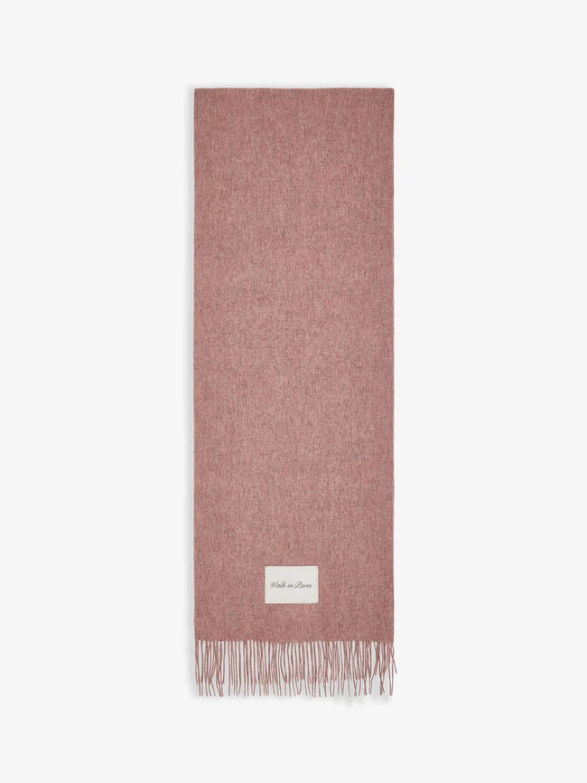 Walk In Paris Classic Wool Scarf - Pink