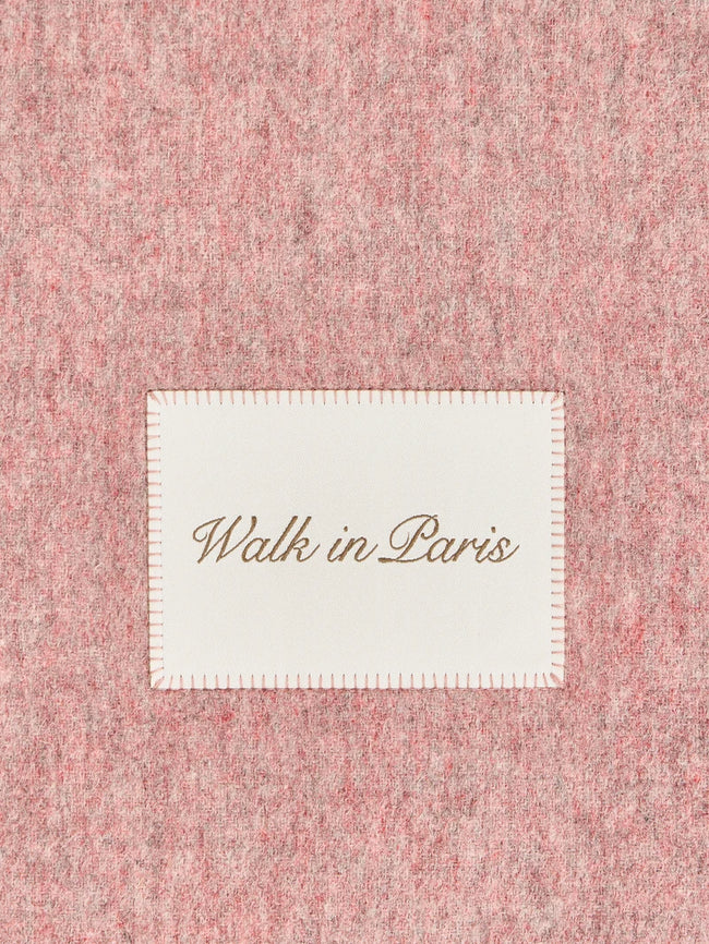 Walk In Paris Classic Wool Scarf - Pink