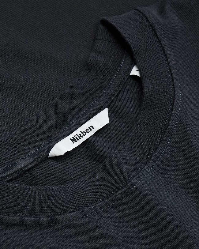 Nikben Pocket Fish Tee - Washed Black