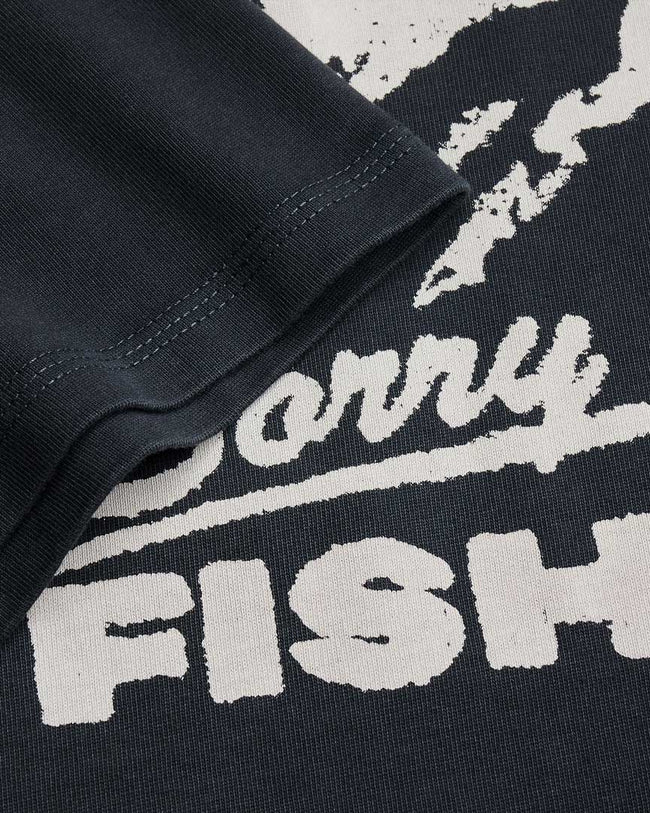 Nikben Pocket Fish Tee - Washed Black