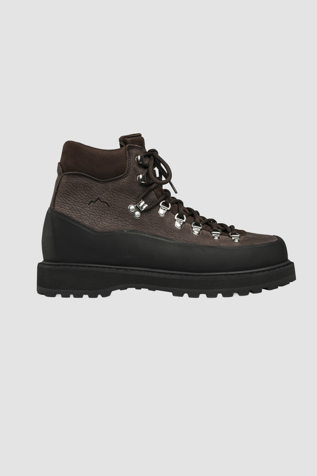 DIEMME Mens Roccia Vet Gomma Hiking Boots - Coffee