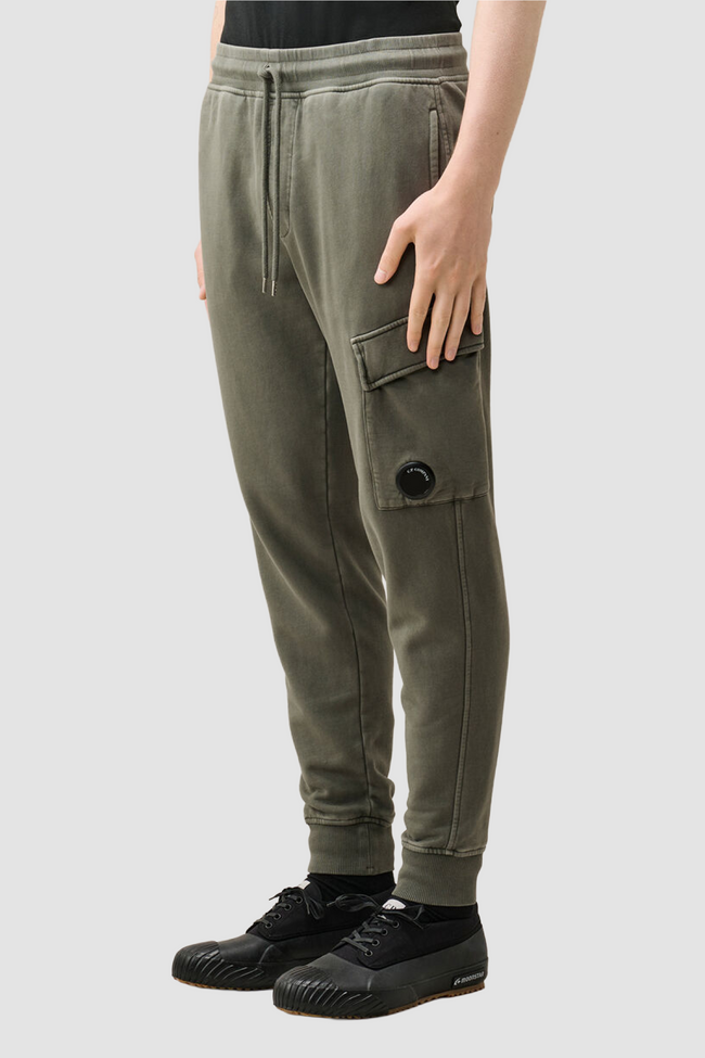 C.P. Company Brushed and Emerized 191A SP Cargo Pants - Rock