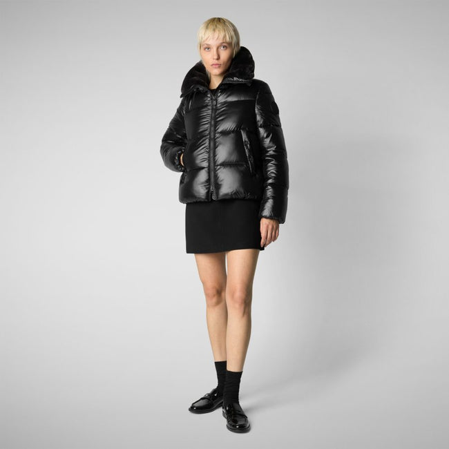 Save The Duck Womens Eco Jacket Moma - Black