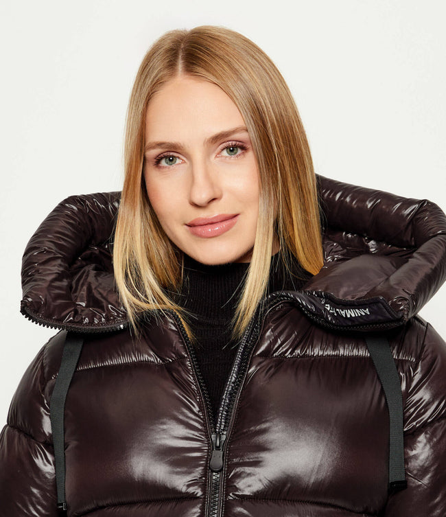 Save The Duck Womens Eco *Parka Isabel -Brown/Black