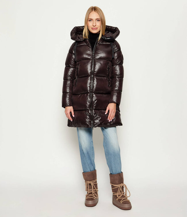 Save The Duck Womens Eco *Parka Isabel -Brown/Black