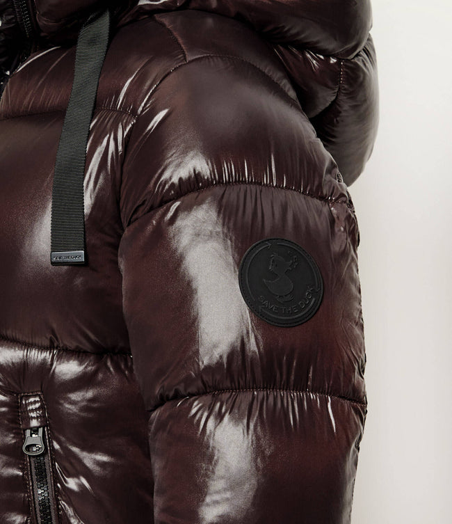 Save The Duck Womens Eco *Parka Isabel -Brown/Black