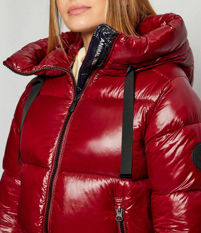 Save The Duck Womens Eco *Parka Isabel - Wine Red