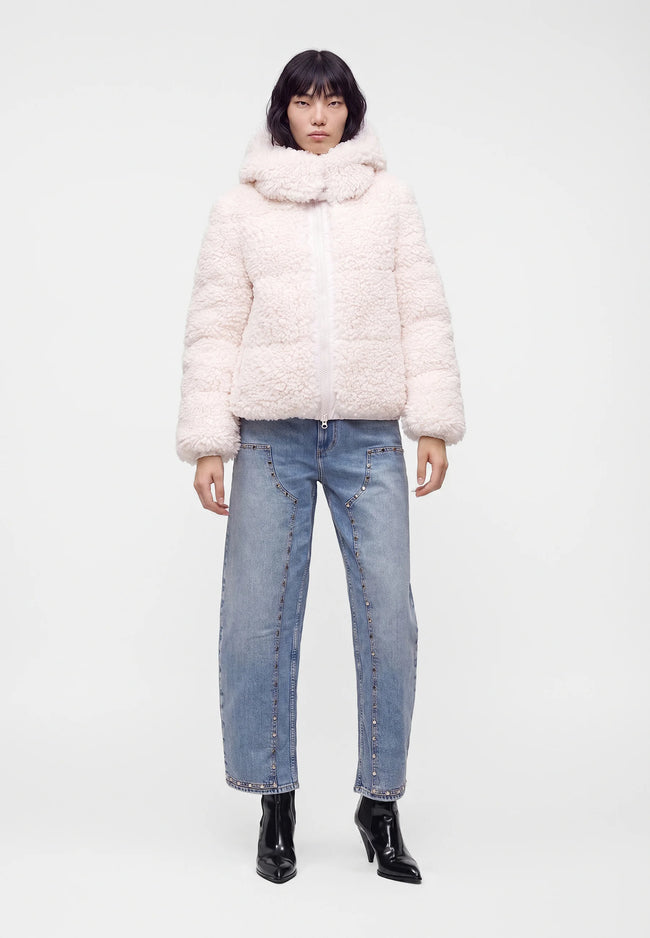 Save The Duck Womens Eco Jacket Lenora Curl - Pink