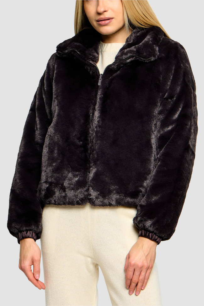 Save The Duck Womens Eco Jacket Jeon - Brown/Black