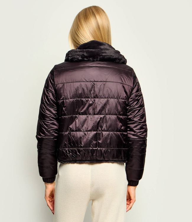 Save The Duck Womens Eco Jacket Jeon - Brown/Black